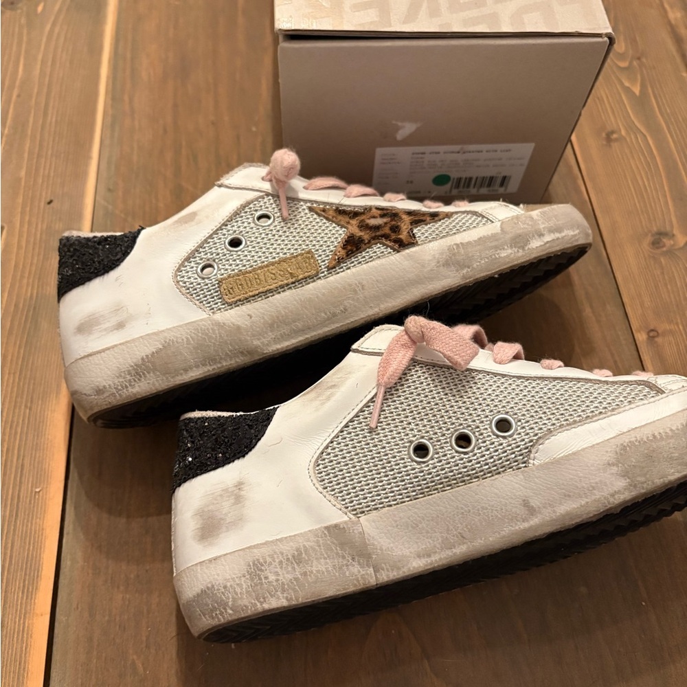 Golden Goose Leopard Star Sneakers